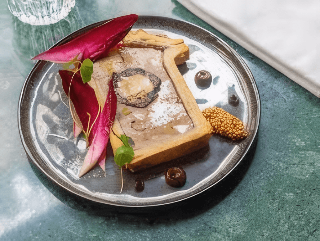 Assiette colorée du restaurant Baillotte.